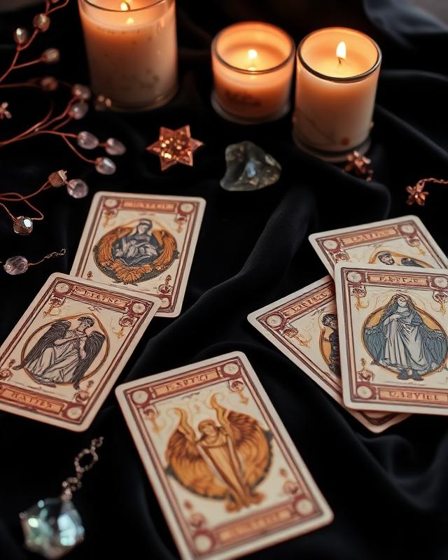 Tarotové karty a krystaly