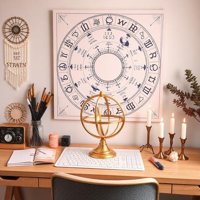 Astrologický pracovní stůl